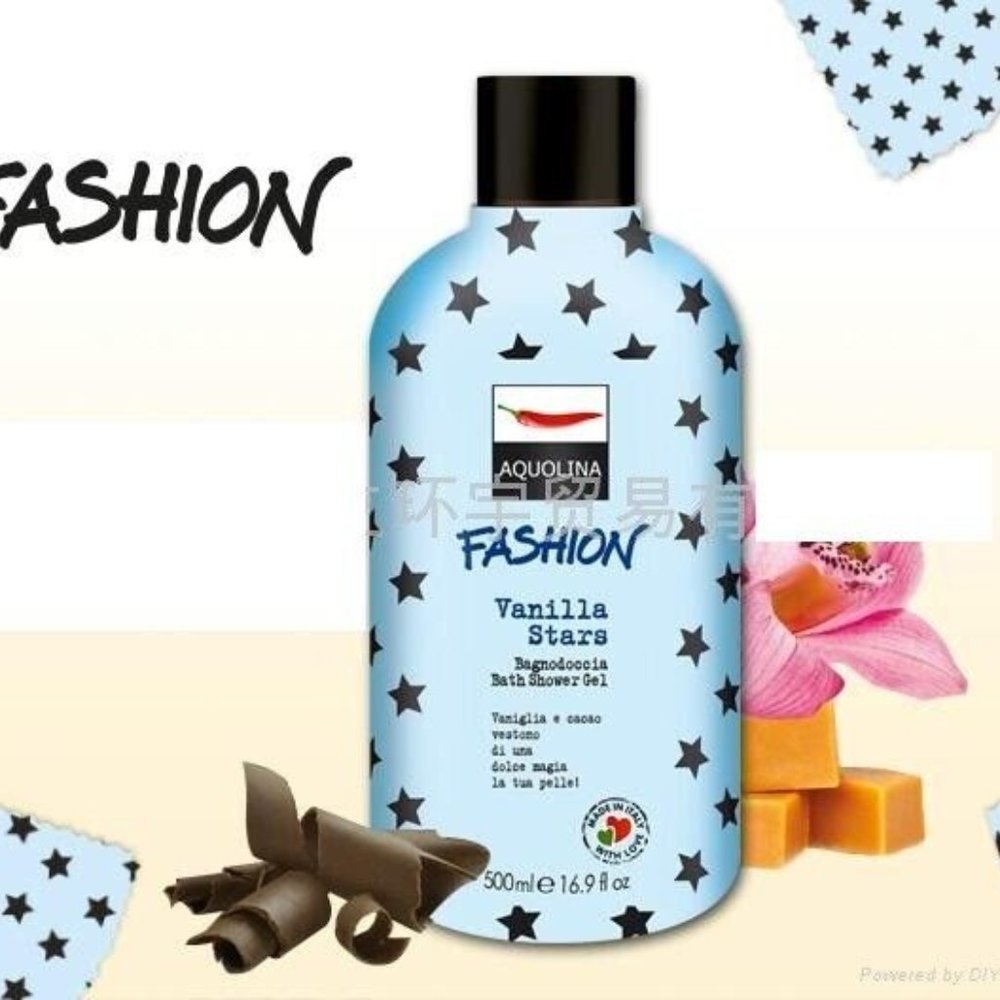 AQUOLINA VANILLA STARS Bath Shower Gel   500 ml - 16.9 fl.oz